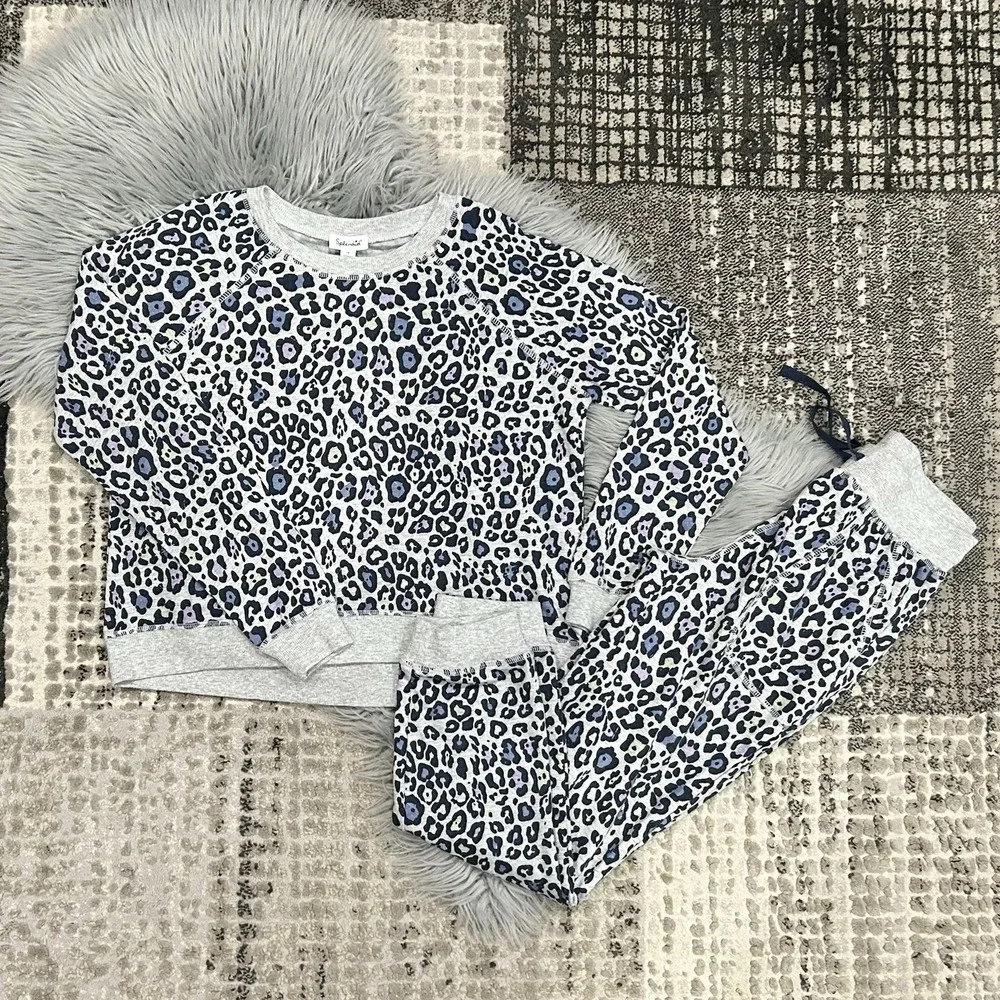 Splendid Girls‎ Multicolored Sweet Leopard Jogger Set Size 12Y (MSRP $92)